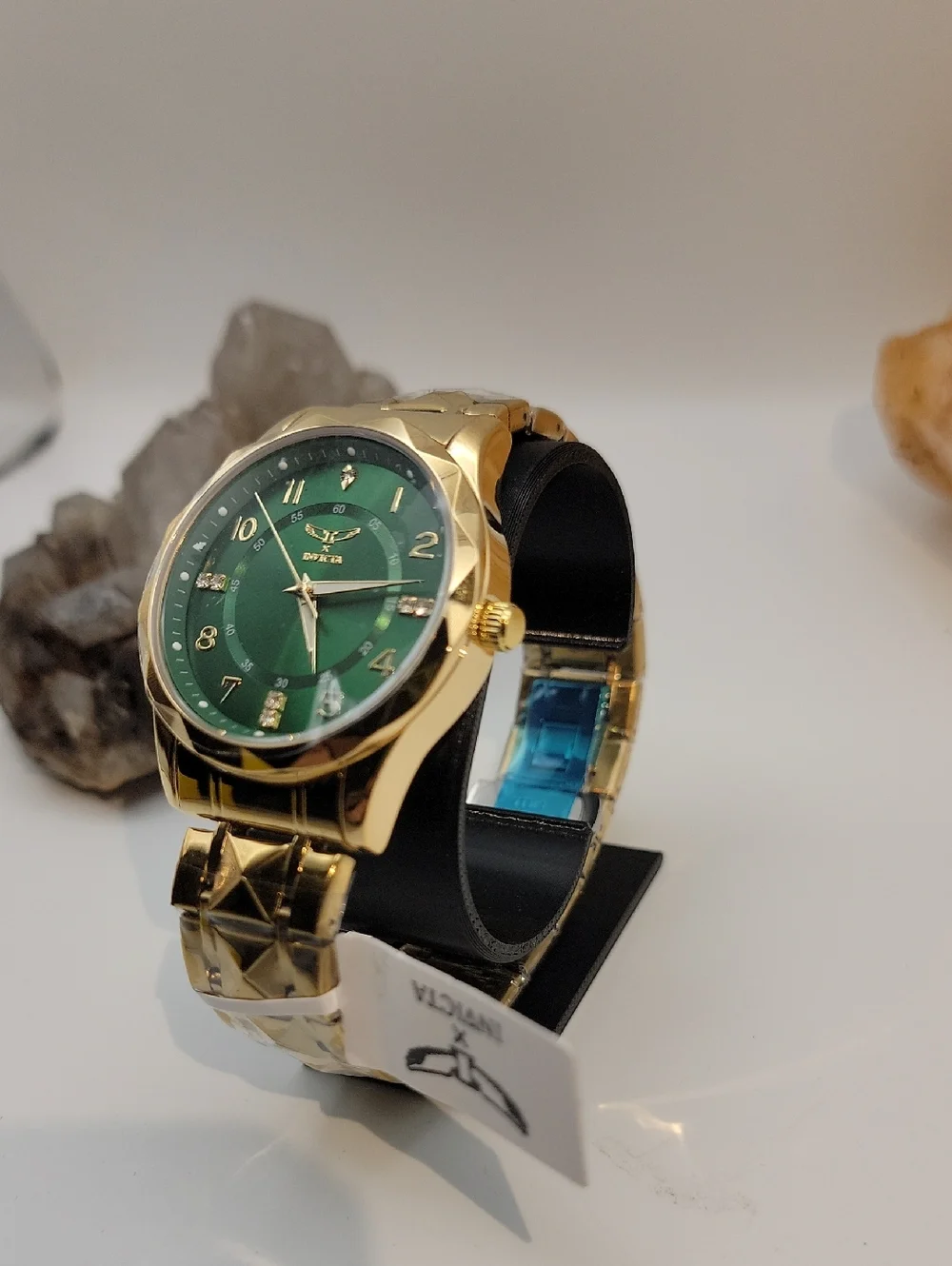 Invicta Specialty I by Invicta Men's Watch - 41mm Gold Bracelet Green Dial 69021